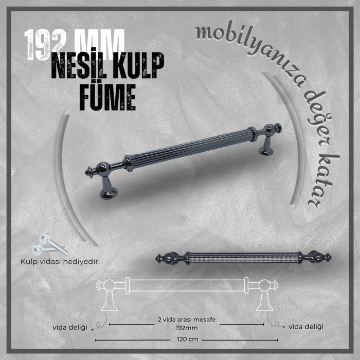 Nesil Boy Kulp Füme 192mm