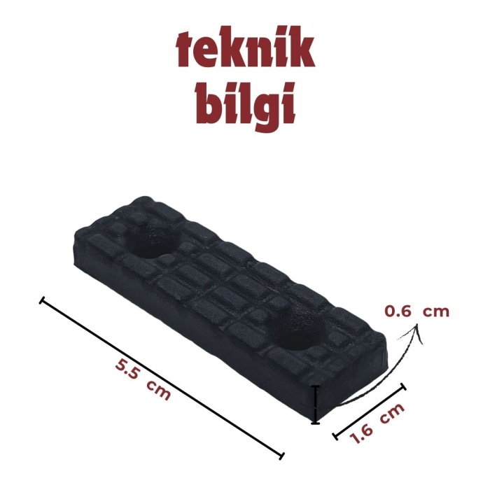 Siyah Baza Pabucu | Mobilya Ayak Koruyucu (100 Adet)