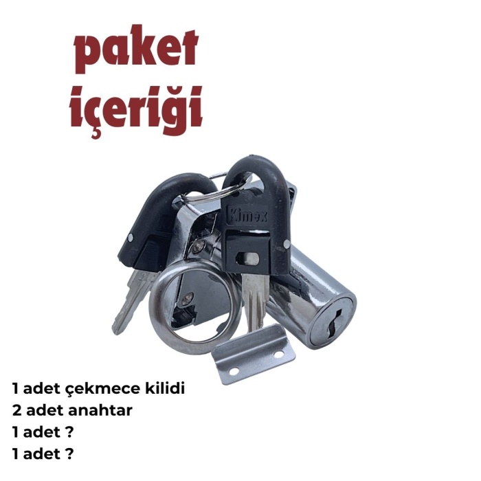 Kimex 138.38 Çekmece Kilidi | Dayanıklı ve Güvenilir | Mobilya ve Çekmeceler İçin