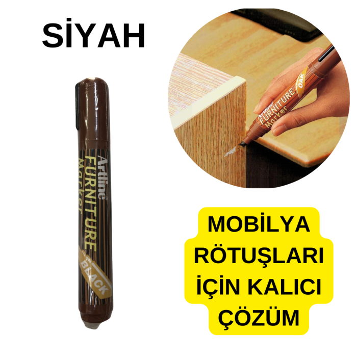 Siyah Ahşap Mobilya Rötüş Kalemi | Artline ile Modern ve Şık Tamir Çözümleri
