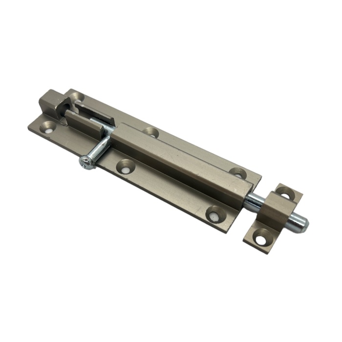 Mavzer Sürgü 10 cm Saten Renk | Ahşap, Metal, PVC Kapı ve Pencereler İçin | Korozyona Dayanıklı