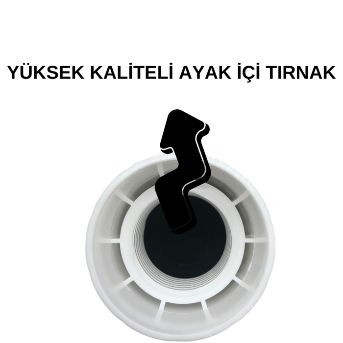 Liz Beyaz 10 cm Mobilya Ayağı|4 Adet - Orijinal Plastik, Şık ve Modern