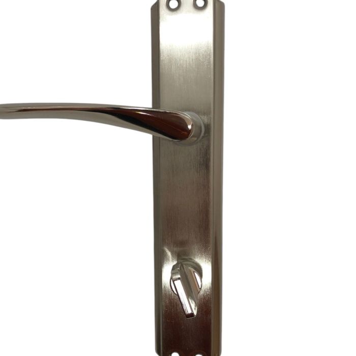 Murat Nikel Saten Banyo Kapı Kolu - WC & Lavabo için 1 Takım