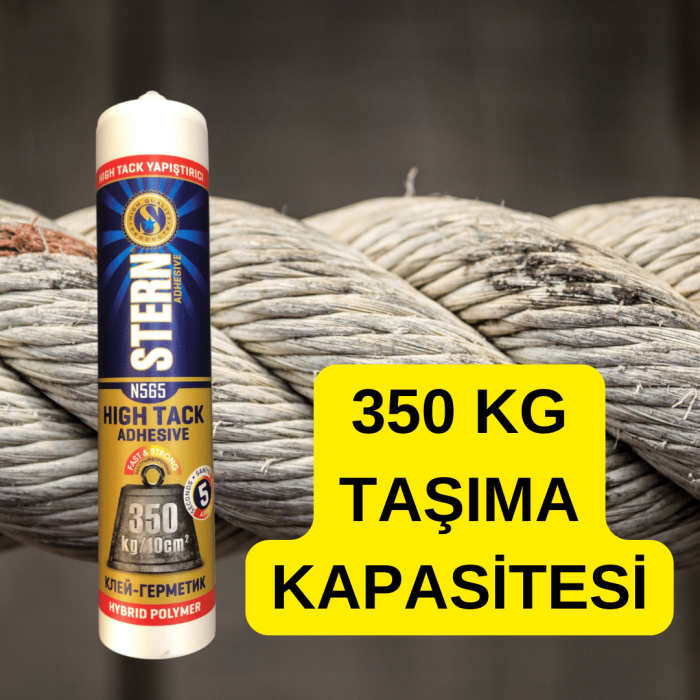 Stern High Tack Korniş Yapıştırıcı | 290 ml x 2 Adet | 5 Dakikada Kuruma | 350 kg Taşıma Kapasitesi