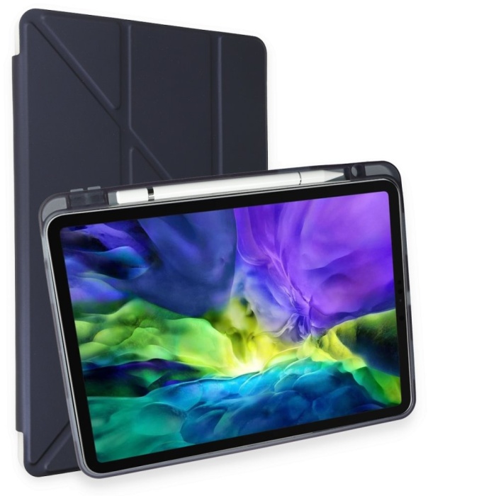 iPad Air 5 (2022) Kılıf Kalemlikli Hugo Tablet Kılıfı