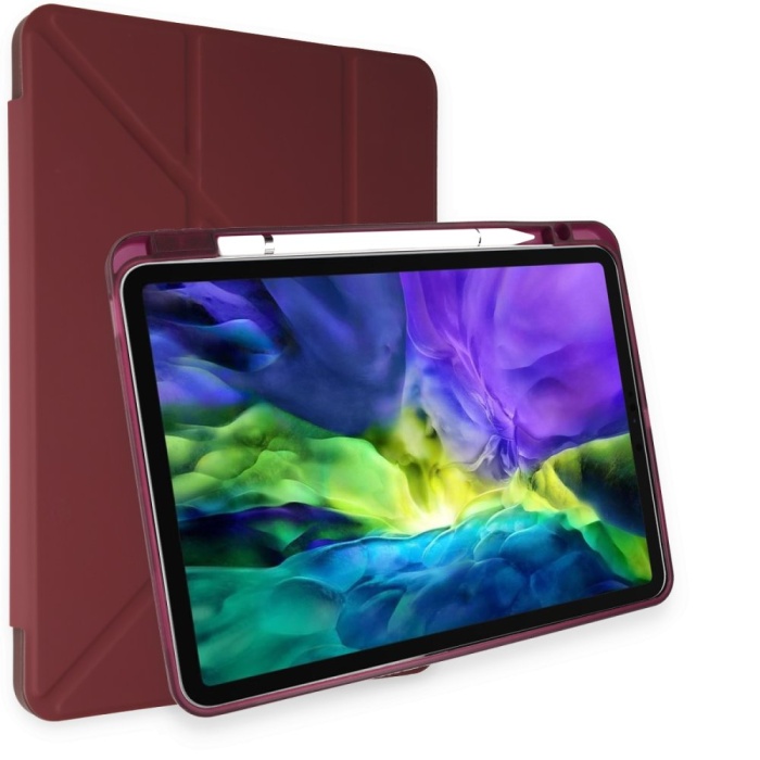 iPad Air 5 (2022) Kılıf Kalemlikli Hugo Tablet Kılıfı