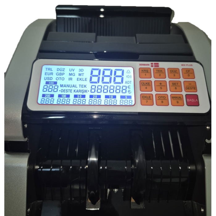 New DENMARK Mix Plus Karışık Para Sayma Makinesi