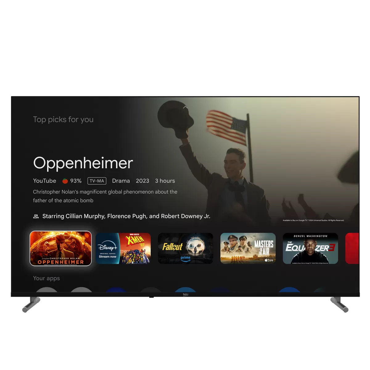 BEKO Crystal 7 75 4K UHD Google TV - B 775 C Smart TV