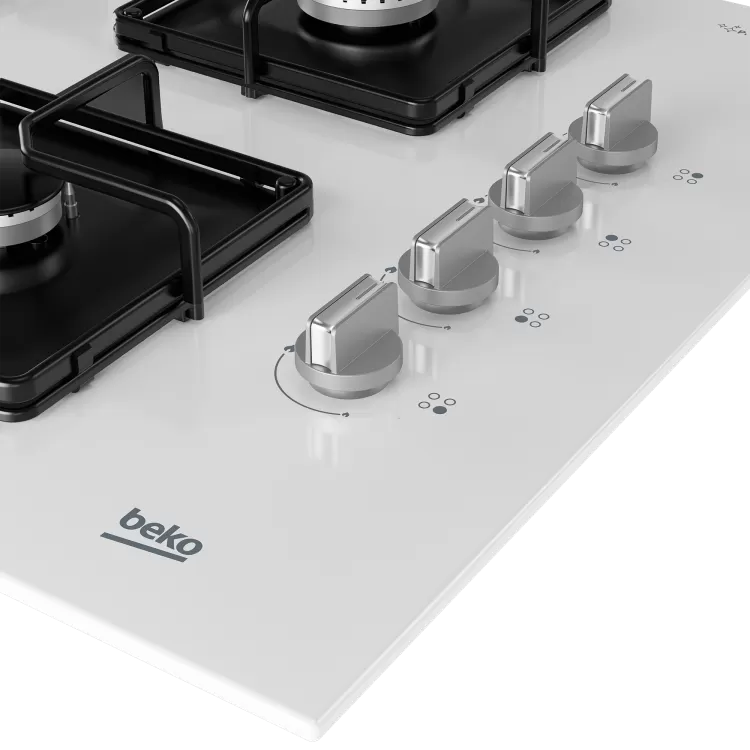 BEKO BOCD K 6510 EWB Gazlı Cam Tablalı Ocak