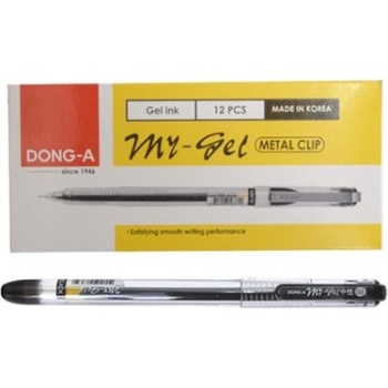 Dong-A My-Gel Siyah İğne Uçlu Kalem 0,5 mm. 12li Paket