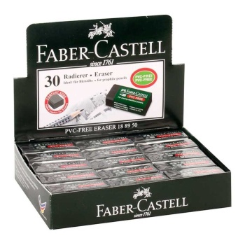 Faber Castell Siyah Silgi Küçük Boy 30lu Kutu