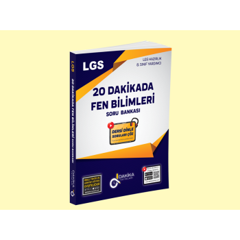 LGS 20 DAKİKADA FEN BİLİMLERİ SORU BANKASI