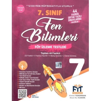 Fit Yayınları 7. Sınıf Fen Bilimleri Föy İzleme Testleri 44 Fasikül