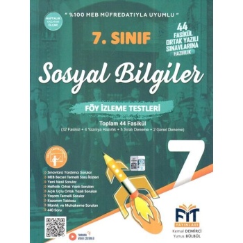 Fit Yayınları 7. Sınıf Sosyal Bilgiler Föy İzleme Testleri 44 Fasikül