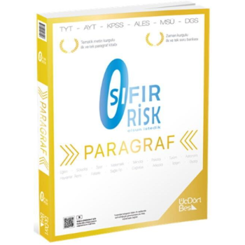 Üçdörtbeş Yks Paragraf Sıfır Risk