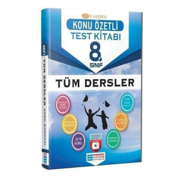 8. Sınıf Tüm Dersler Soru Bankası Konu Özetli Video Çözümlü Test Kitabı