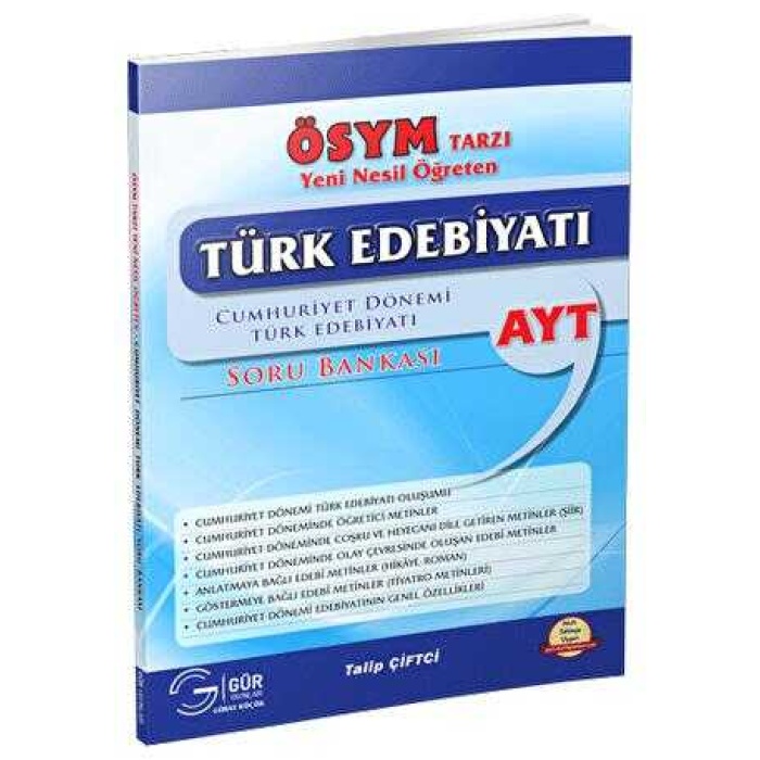 Gür Yayınları Türk Edebiyatı Cumhuriyet Dönemi Soru Bankası