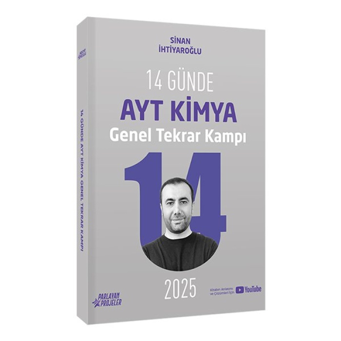 Sinan İhtiyaroğlu 2025 14 Günde AYT Kimya Genel Tekrar Kampı Video Ders Takip Kitabı