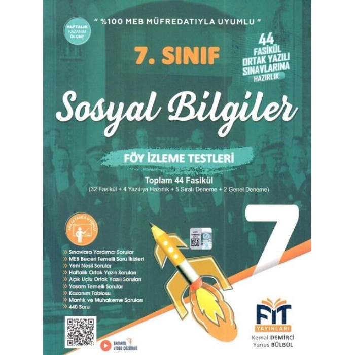 Fit Yayınları 7. Sınıf Sosyal Bilgiler Föy İzleme Testleri 44 Fasikül