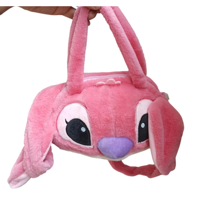 PEMBE STITCH PELUŞ OYUNCAK GÖRÜNÜMLÜ ÇANTA