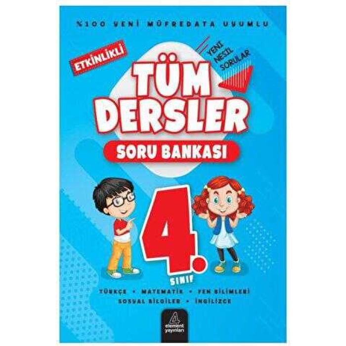 4 Element Yayınları 4. Sınıf Tüm Dersler Soru Bankası