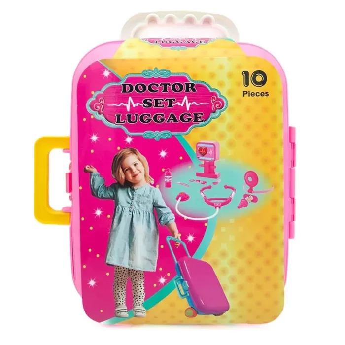 VALİZLİ 10 PARÇA DOKTOR SETİ TEKERLEKLİ