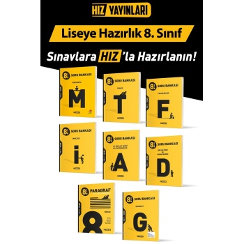 Hız Yayınları 8. Sınıf Lgs 8 Li Süper Set