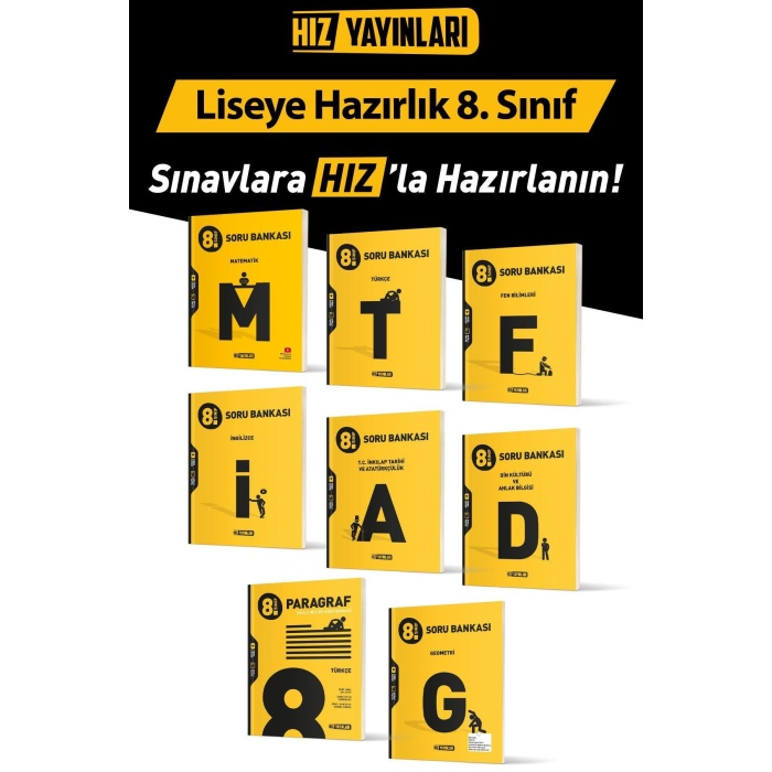Hız Yayınları 8. Sınıf Lgs 8 Li Süper Set