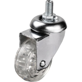 Hts 302 - 50x20 Mm Şeffaf Makaralı Vidalı Teker