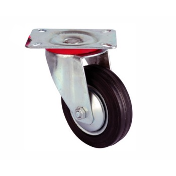 Servis Tekeri - Tablalı Siyah Döner - Çap 125 Mm