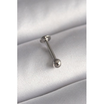 316l Çelik Gümüş Renk Topçuk Model Piercing - Tj-pr1371
