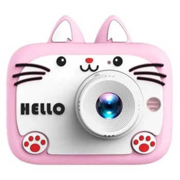 Mini Karikatür Çocuklar Dijital Kamera 1080p Pembe Ks102