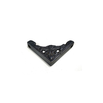 Antika Tarz Dekoratif Pirinç Köşe Süsü - 58x58 Mm, Oksit