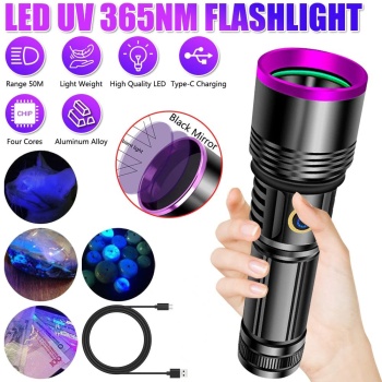 F.b.ı F-365 Uv 20w Şarjlı 26650 Pilli Profesyonel El Feneri