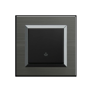 Ovivo Quantum Manyetik Gri Zil Anahtarı Light + Çerçeve Dahildir - 1 Adet