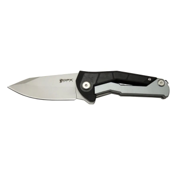 Dpxgear Sugga 915b Bk Siyah Ampamp Beyaz Kamp / Outdoor Çakı 17,5cm - Yarı Otomatik, Kemerlikli, Kutulu