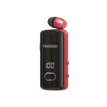F580 Dijital Göstergeli Makaralı Titreşimli Bluetooth Kulaklık Kırmızı