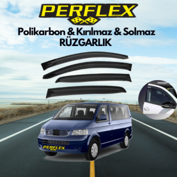 Perflex Polikarbon Kırılmaz Rüzgarlık V2 Mugen Vw T5/t6 4lü 2003+