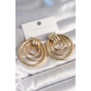Pirinç Gold Renk Halka Model Kadın Küpe - Tj-bkp8715