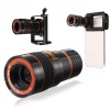 8x18 Zoom Teleskop Telefon Kamera Lensi Mini El Dürbünü
