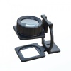 Tekstilciler Için  Kumaş Kontrolü Büyüteç Katlanan Metal 15x Büyütme