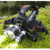 Boruit T6 Kafa Feneri 5000 Lumens 3xcree Xm-t6+2r5 Lamba Led Kamp Lambası