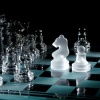 Glass Chess Cam Satranç Takımı (20 Cm X 20 Cm)