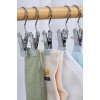 Buffer® 4lü Paslanmaz Çelik Pantolon,şal,şapka,fular,atkı,çanta Askısı Mandallı Askılık