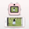 Anlık Termal Yazıcılı Dijital Çocuk Kamerası 2.0 Inc Hd Şipşak Fotoğraf Makinesi Ae110 Pembe