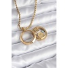 316l Çelik Gold Renk Açılabilir Fanus Model Kadın Kolye - Tj-bko8235