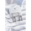 Pirinç Gümüş Renk Tiffany Model Kadın Küpe - Tj-bkp8206