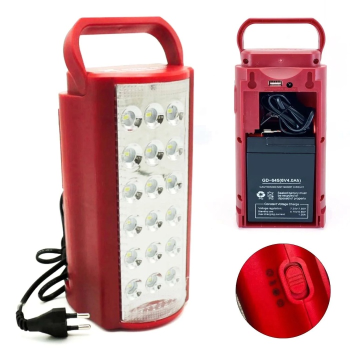 24 Led Şarjli Işıldak 3000 Mah Dl2424