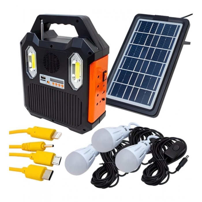 Radyolu 3 Ampullü Güneş Enerjili Ev Bahçe Kamp Aydınlatması Ws-5673