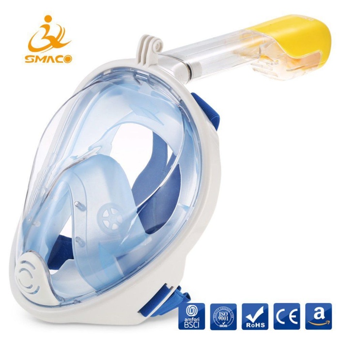 Full Face Şnorkel Dalış Maske Tam Yüz Anti-sis Ve Sızıntı S/m